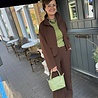 Ydence PANTS SOLANGE DARK BROWN