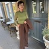 Ydence PANTS SOLANGE DARK BROWN
