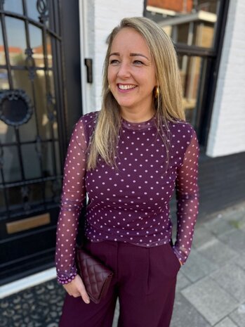 Ydence TOP BAILY PLUM