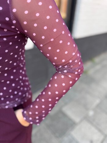 Ydence TOP BAILY PLUM