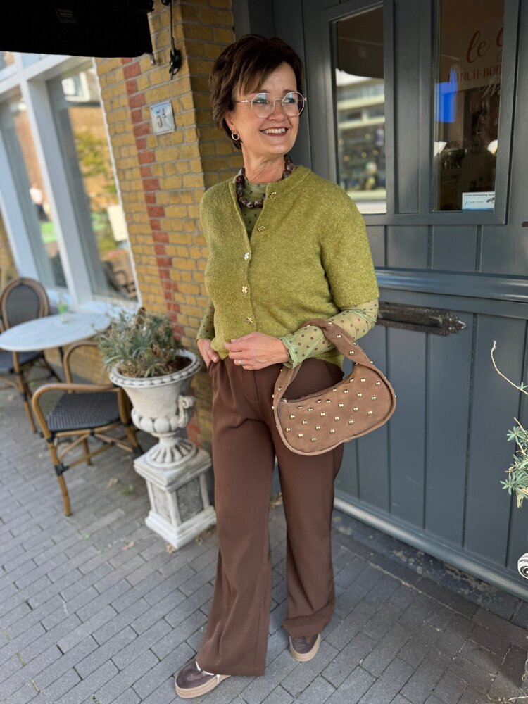 Ydence CARDIGAN KITTY GREEN