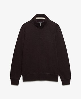 Superdry ESSENTIAL SERIF LOGO HALF ZIP HERTIAGE PORT MARL