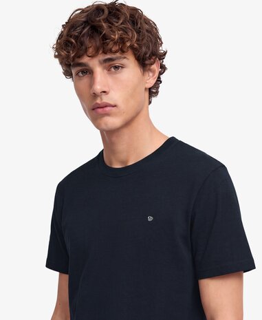 Superdry ESSENTIAL SDCO LOGO EMB TEE ECLIPSE NAVY/CHALK