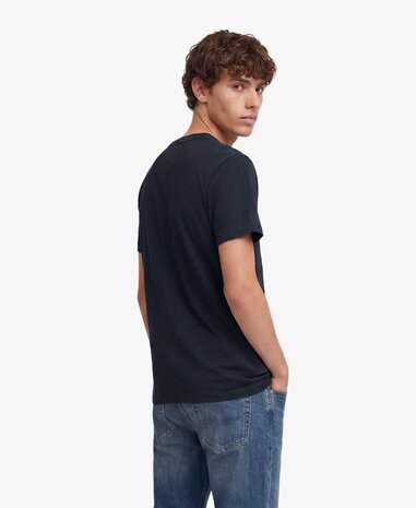 Superdry ESSENTIAL SDCO LOGO EMB TEE ECLIPSE NAVY/CHALK
