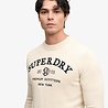 Superdry APPLIQUE GRAPHIC JUMPER RAINY DAY GREY