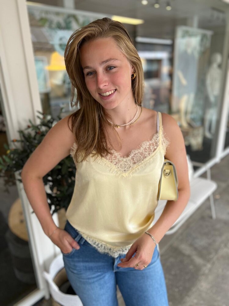 Ydence TOP CALLIE SOFT YELLOW