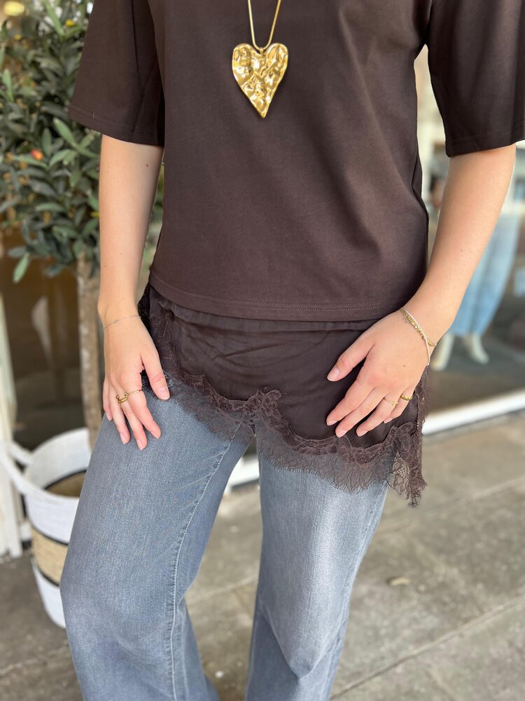 JDY JDYALMA 2/4 LACE DETAIL T-SHIRT JRS NOOS JDY JDYALMA 2/4 LACE DETAIL T-SHIRT JRS NOOS