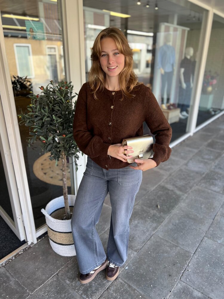 Ydence CARDIGAN EDEN DARK BROWN Ydence CARDIGAN EDEN DARK BROWN
