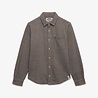 Superdry TWILL TWEED JERSEY SHIRT TAUPE