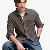 Superdry TWILL TWEED JERSEY SHIRT TAUPE