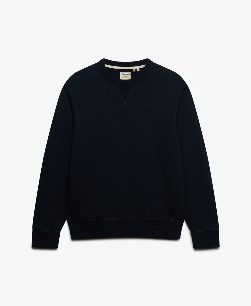 Superdry ESSENTIAL STACKED LOGO CREW DARK NAVY
