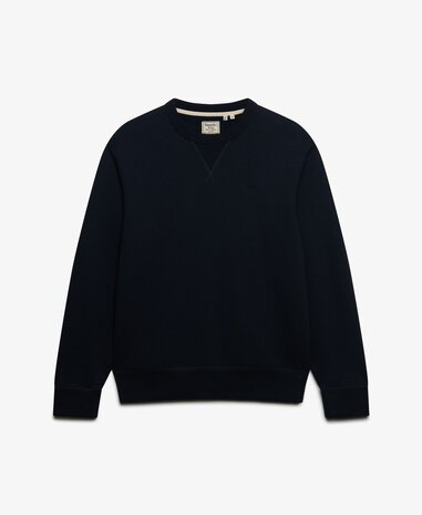 Superdry ESSENTIAL STACKED LOGO CREW DARK NAVY