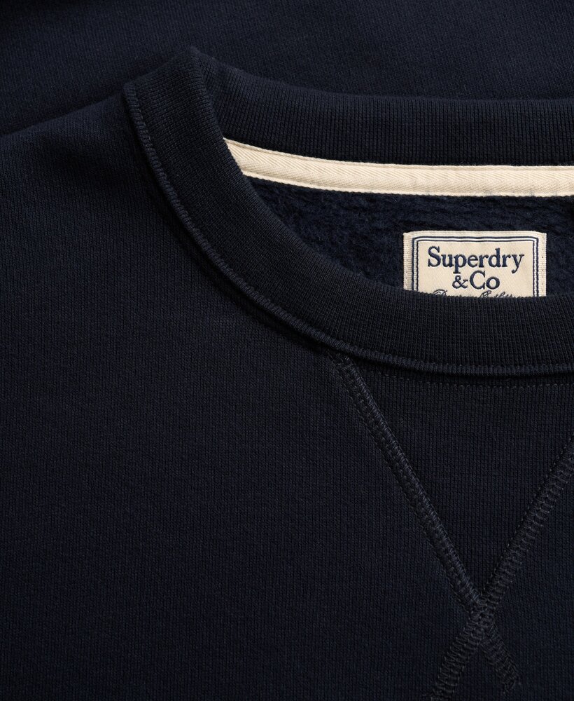 Superdry ESSENTIAL STACKED LOGO CREW DARK NAVY