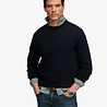 Superdry ESSENTIAL STACKED LOGO CREW DARK NAVY
