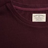 Superdry COTTON CLASSIC LINEN PKT TEE CHERRY BURGUNDY