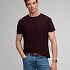 Superdry COTTON CLASSIC LINEN PKT TEE CHERRY BURGUNDY