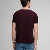 Superdry COTTON CLASSIC LINEN PKT TEE CHERRY BURGUNDY