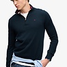 Superdry PREP ESSENTIAL COTTON HALF ZIP ECLIPSE NAVY