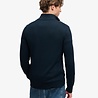 Superdry PREP ESSENTIAL COTTON HALF ZIP ECLIPSE NAVY