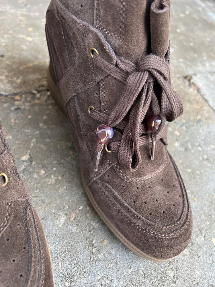 Poelman SNEAKER CINDY DARK BROWN