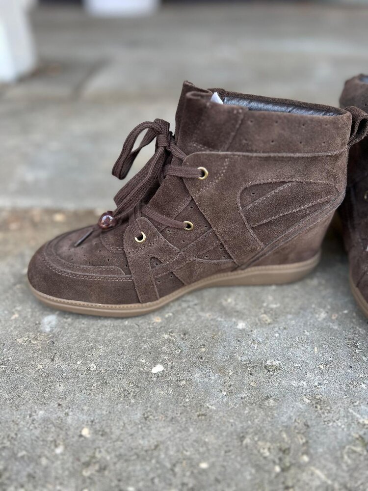 Poelman SNEAKER CINDY DARK BROWN