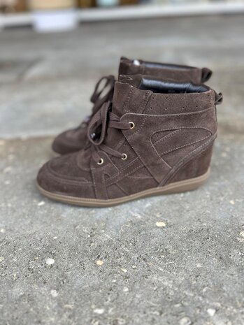 Poelman SNEAKER CINDY DARK BROWN