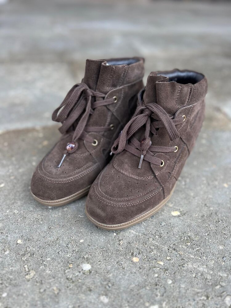 Poelman SNEAKER CINDY DARK BROWN