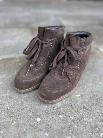 Poelman SNEAKER CINDY DARK BROWN