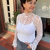 JDY JDYLALA L/S HIGH NECK LACE TOP JRS