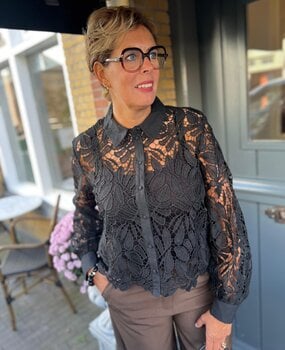 JDY JDYLACILLA L/S LACE SHIRT WVN