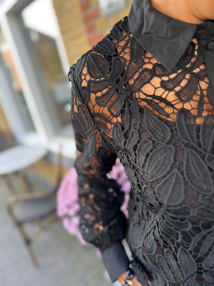 JDY JDYLACILLA L/S LACE SHIRT WVN