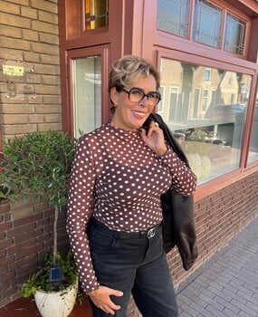MESH TOP POLKADOT BRUIN