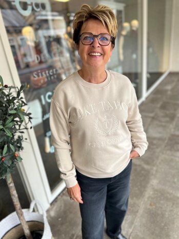 JDY JDYPARIS L/S EMB SWEAT JRS NOOS