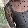 MESH TOP DOT BLACK ONE SIZE