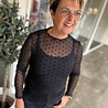 MESH TOP DOT BLACK ONE SIZE
