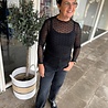 MESH TOP DOT BLACK ONE SIZE