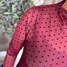 MESH TOP DOT BORDEAUX