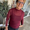 MESH TOP DOT BORDEAUX