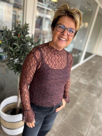 TOP NINA KANT BORDEAUX TOP NINA KANT BORDEAUX