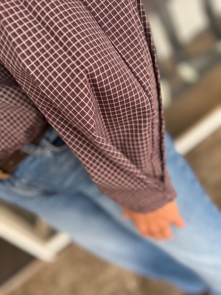 SisterSpoint BLOUSE EDWIN-SH1 BERRY CHECK