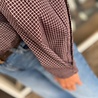 SisterSpoint BLOUSE EDWIN-SH1 BERRY CHECK
