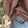 SisterSpoint BLOUSE EDWIN-SH1 BERRY CHECK
