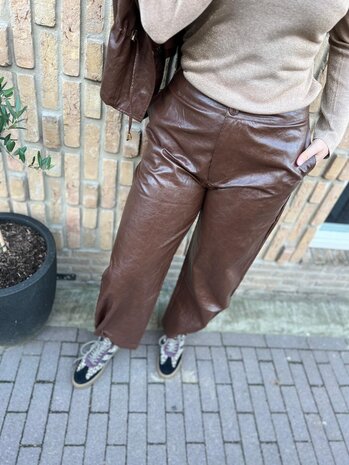 Ydence PANTS ANNEMONE COFFEE BROWN