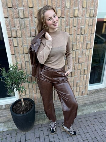 Ydence PANTS ANNEMONE COFFEE BROWN