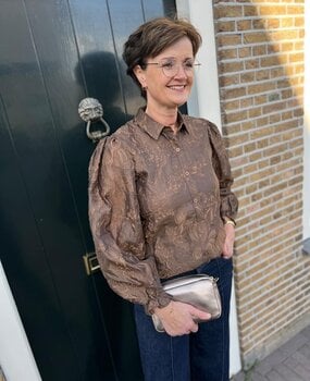 Ydence BLOUSE DONNA COFFEE BROWN