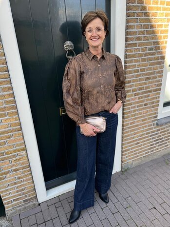 Ydence BLOUSE DONNA COFFEE BROWN