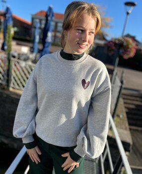 Ydence SWEATER CHECKED IN GREY MELANGE