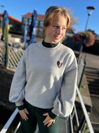 Ydence SWEATER CHECKED IN GREY MELANGE