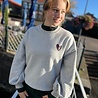 Ydence SWEATER CHECKED IN GREY MELANGE