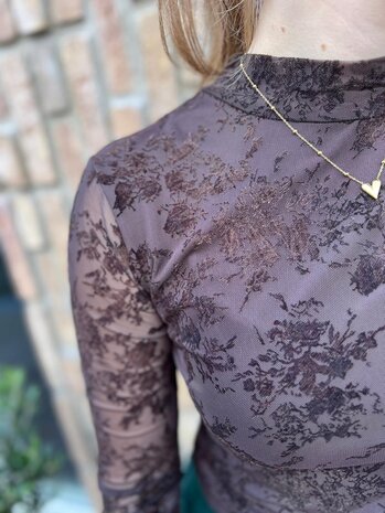 Ydence TOP BRANDY BROWN